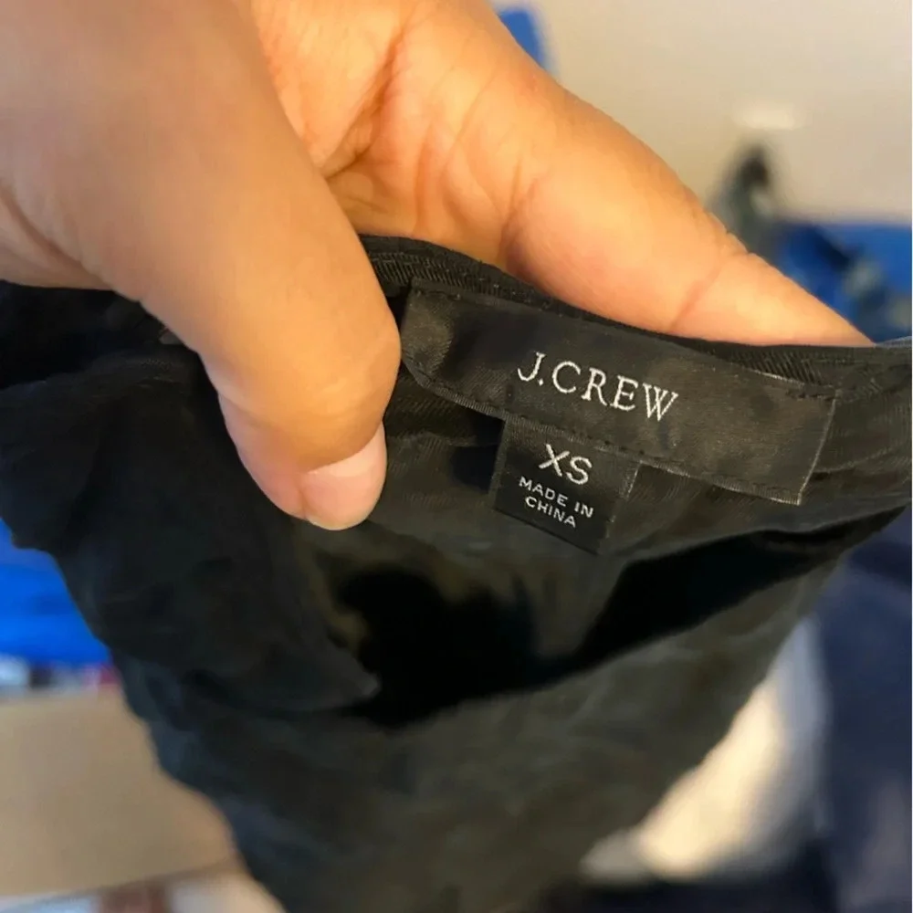 J.Crew Black Cupro T-Shirt Dress